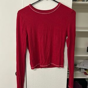 Red long sleeve shirt